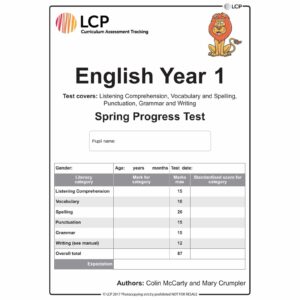 lcp english year 1 spring progress test