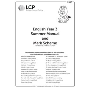 lcp english year 3 summer manual mark scheme