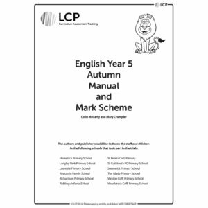 lcp english year 5 autumn manual mark scheme