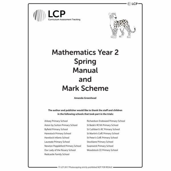 lcp mathematics spring manual mark scheme
