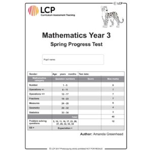lcp mathematics year 3 spring progress test