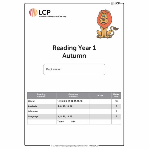 lcp reading year 1 autumn