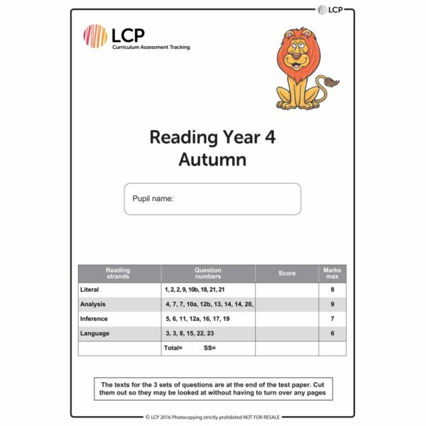 lcp reading year 4 autumn