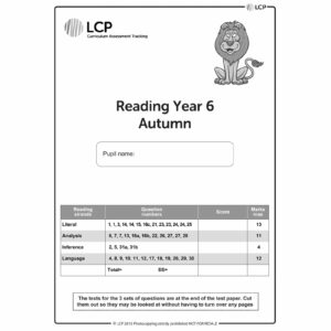 lcp reading year 6 autumn