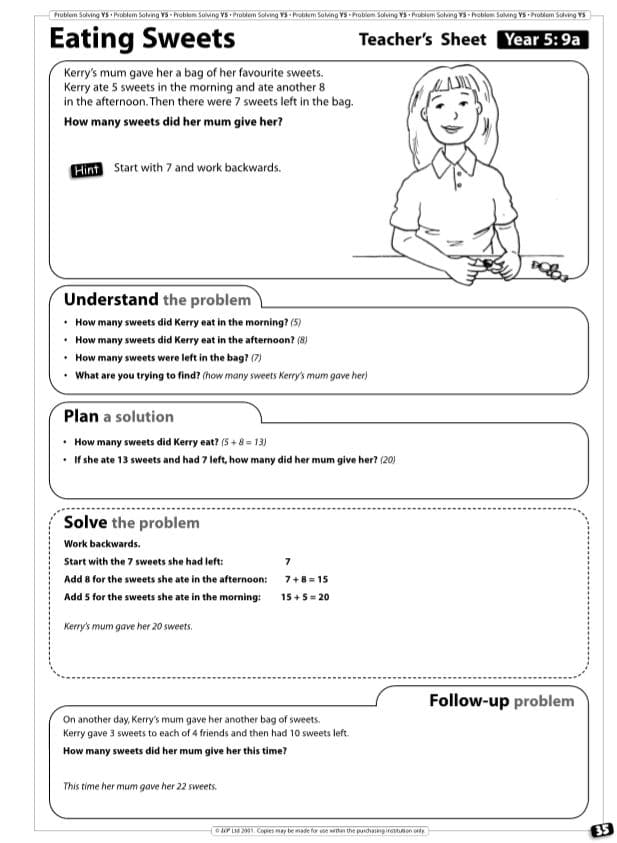 problem solving questions for 5 year olds