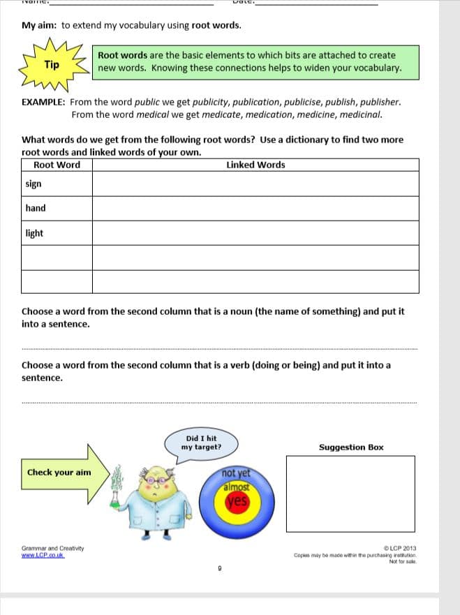 Year 5 Spelling Grammar And Creativity Worksheets FREE Sample 5 Worksheets Including Answers