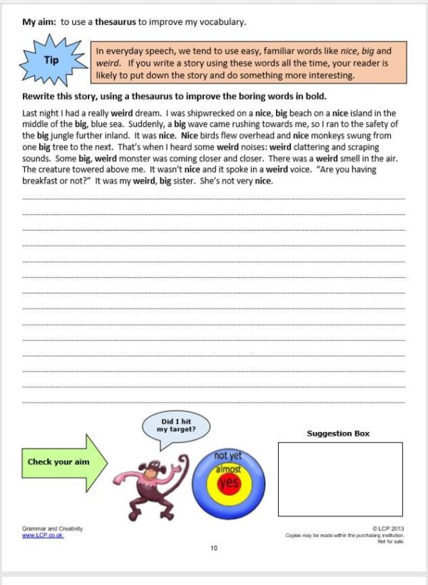 Year 4 Spelling Grammar And Creativity Worksheets FREE Sample 5 Worksheets Including Answers