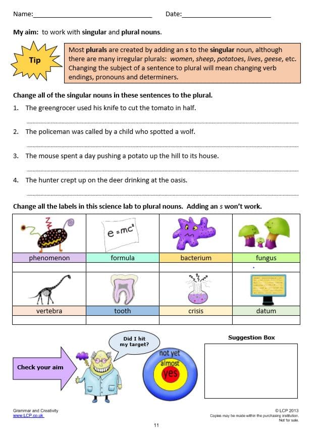 Year 6 Unit 12 Test Grammar And Vocabulary Interactive Year 6 English Worksheets English